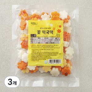 떡찌니 꽃 떡국떡, 300g, 3개