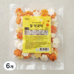 떡찌니 꽃 떡국떡, 300g, 6개