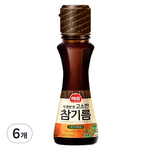 해표 고소한 참기름, 55ml, 6개