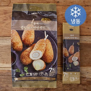 잇퀄리티 고품격 임실치즈 반반 핫도그 (냉동), 90g, 4개