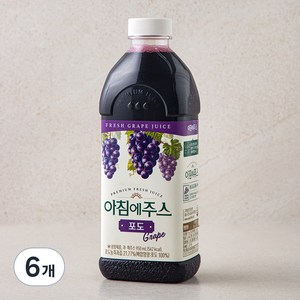 아침에주스 포도주스, 950ml, 6개