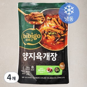 비비고 양지육개장 2인분 (냉동), 700g, 4개