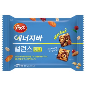 포스트 밸런스 미니 에너지바, 231g, 1개