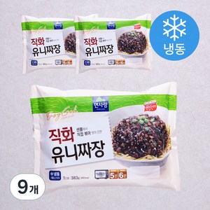 면사랑 직화 유니짜장 1인분 (냉동), 383g, 9개