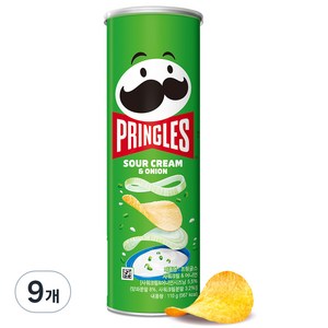 프링글스 양파맛, 110g, 9개