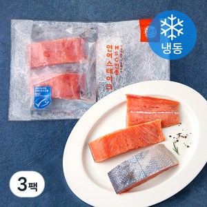 올바른 수산 냉동 연어 스테이크 (냉동), 350g, 3팩