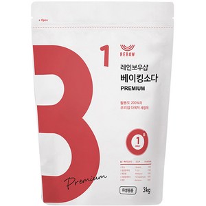 레인보우샵 베이킹소다 프리미엄, 3kg, 1개