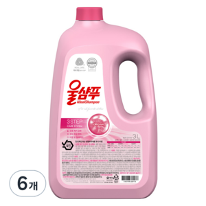 울샴푸 오리지널 본품, 3L, 6개