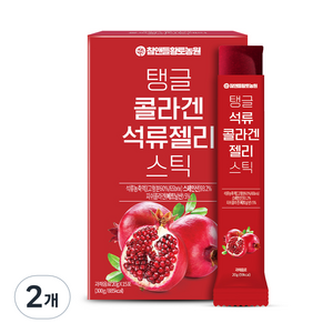 참앤들황토농원 탱글 콜라겐 석류젤리 스틱 15p, 300g, 2개