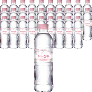 지리산수 핑크 에디션 생수, 500ml, 80개