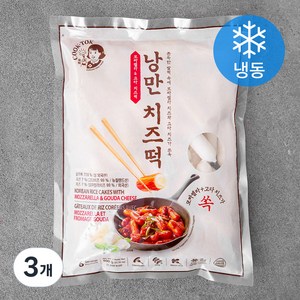 낭만부라더 낭만 치즈떡 (냉동), 600g, 3개