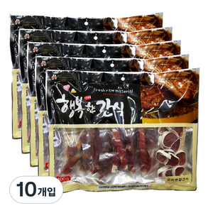 행복한간식 강아지 사사미 간식 400g, 오리맛, 10개