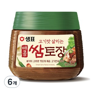 샘표 매콤 쌈토장, 450g, 6개