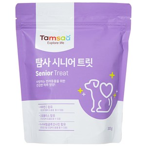 탐사 강아지 영양제 뉴트리션 트릿 시니어 케어 300g, 시니어케어, 1개