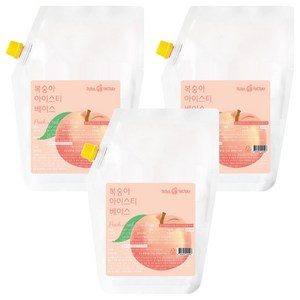 서울팩토리 복숭아 아이스티 베이스, 2kg, 3개