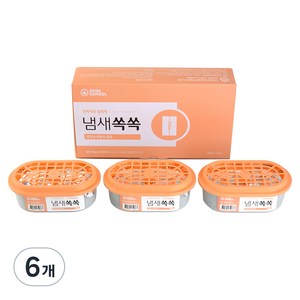 소다스쿨 반복사용 냄새쏙쏙 탈취제 선물세트 본품, 300g, 6개