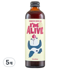 아임얼라이브 콤부차 유리병 석류, 315ml, 1개입, 5개