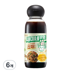 샘표 새미네부엌 쇠고기 야채 잡채소스, 6개, 300ml