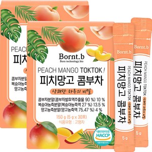 본트비 피치망고 콤부차, 5g, 30개입, 2개