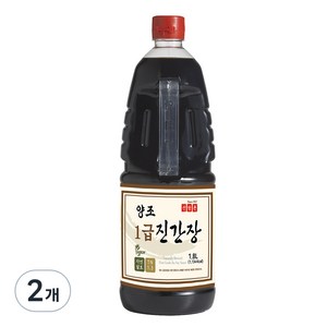 신앙촌 양조 1급 진간장, 1.8L, 2개