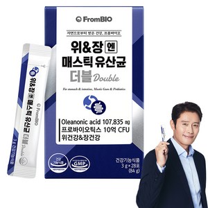 프롬바이오 위 & 장엔 매스틱 유산균 더블 28p, 1개, 84g