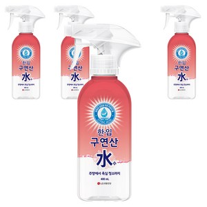 한입 구연산수 분무기형, 400ml, 4개