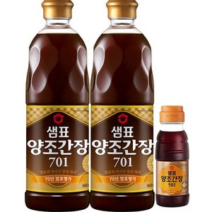 샘표 양조간장 701 860ml 2p + 501 150ml 1p, 1세트