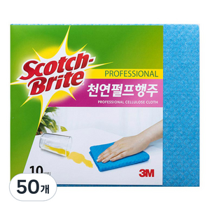 스카치브라이트 천연 펄프 행주, 50개