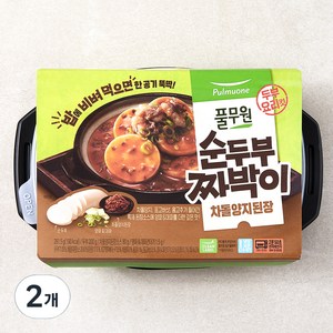 풀무원 순두부짜박이 차돌양지된장, 281.5g, 2개