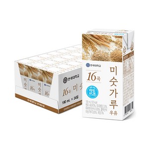 연세우유 16곡 미숫가루 락토프리 우유, 190ml, 24개