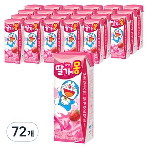 초코에몽 딸기에몽, 190ml, 72개