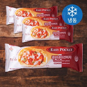 라체나 이지포켓 콤비네이션피자 (냉동), 80g, 4개