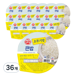 오뚜기 큰밥, 300g, 36개