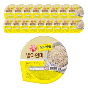 맛있는 오뚜기밥 발아현미, 210g, 18개