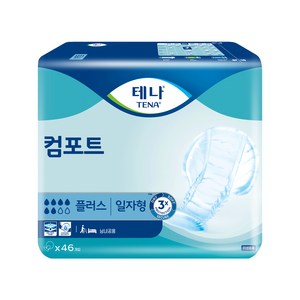 테나 컴포트 플러스 성인기저귀 남녀공용, 46매입, 1개