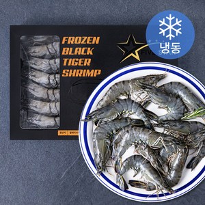 FIVESTAR 말레이시아산 블랙타이거 얼룩 새우 (냉동), 500g(20미), 1개