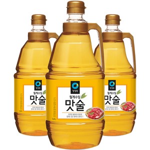 청정원 월계수잎 맛술, 1.8L, 3개