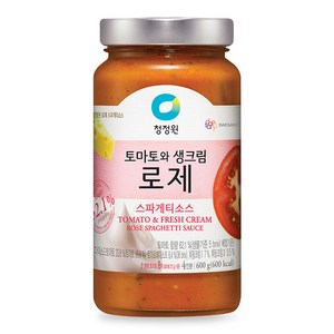 청정원 로제 스파게티소스, 600g, 1개