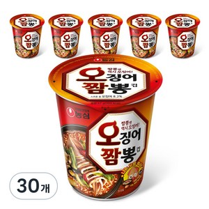 농심 오징어짬뽕 컵 67g, 30개