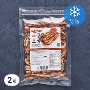 해맑은푸드 직화 구운오징어 (냉동), 200g, 2개