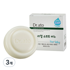 닥터아토 리얼 소프트 비누, 100g, 3개