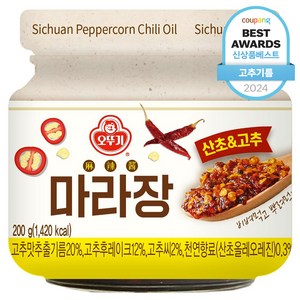 오뚜기 마라장 산초 앤 고추, 200g, 1개