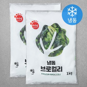 식재료마당발 중국산 브로컬리 (냉동), 1kg, 2개