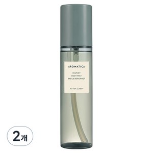 아로마티카 인스피릿 바디미스트 바질 & 버가못, 2개, 120ml