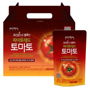 파이토컬 유산균으로 발효한 파이토레드 토마토 주스, 14개, 60ml