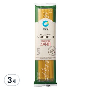 청정원 이탈리아 정통 스파게티면, 500g, 3개