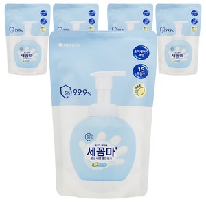 온더바디 세꼼마 항균 버블 핸드워시 레몬향 리필, 200ml, 5개