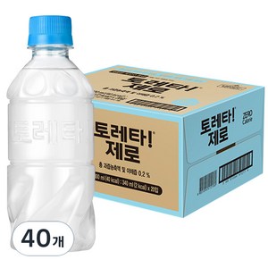 토레타 제로 무라벨, 340ml, 40개