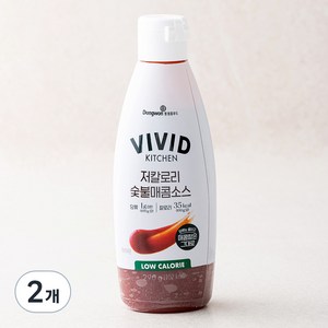 비비드키친 저칼로리 숯불매콤 소스, 290g, 2개