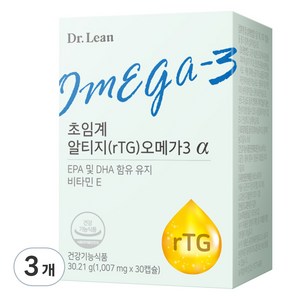 닥터린 초임계 알티지 오메가3 알파 30.21g, 30정, 3개